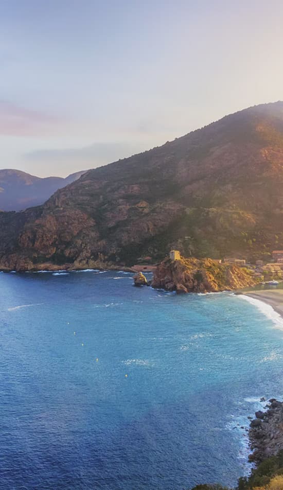Coastal scenery representing curated itineraries